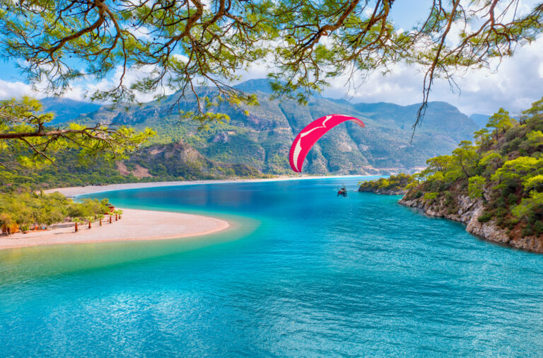 Paragliding over the Turquoise Coast.